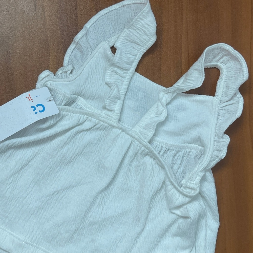 Carter's Just One You Baby Girls 18M White Ruffle Top and Floral Shorts 2-pc Set - Picture 5 of 9
